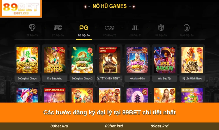 Các bước đăng ký đại lý tại 89BET chi tiết nhất