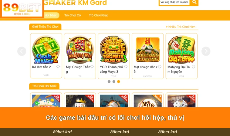 Các game bài đấu trí có lối chơi hồi hộp, thú vị